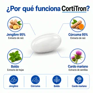 Cortitron - Cápsulas Premium a Base de Jengibre